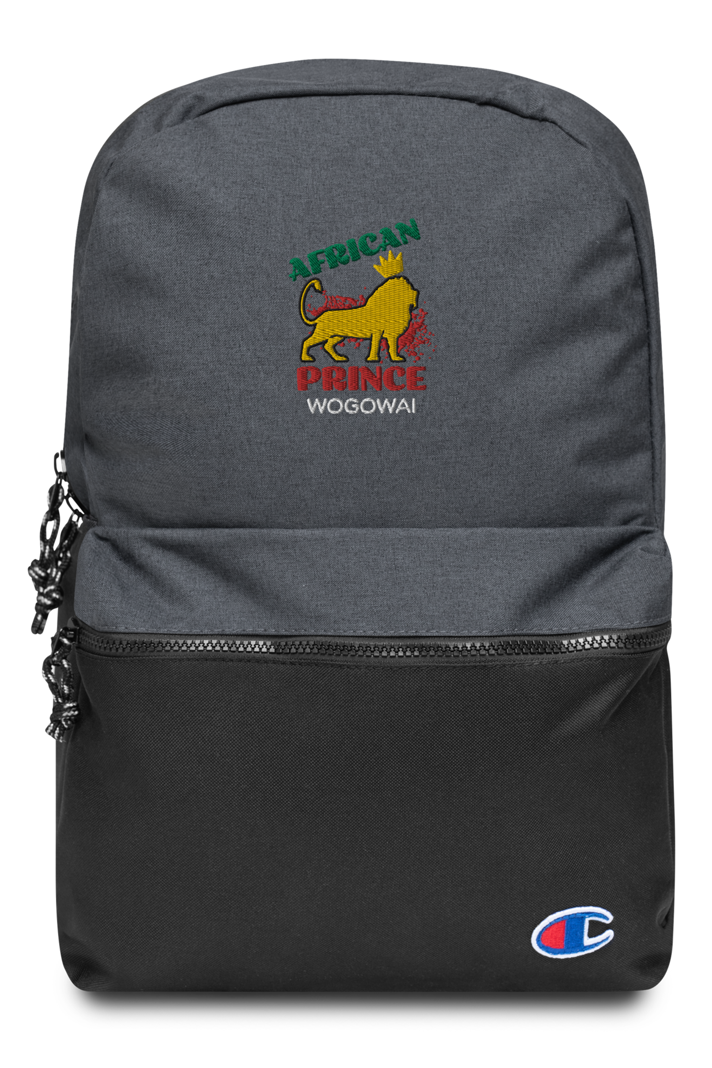 African Prince Embroidered Champion Backpack