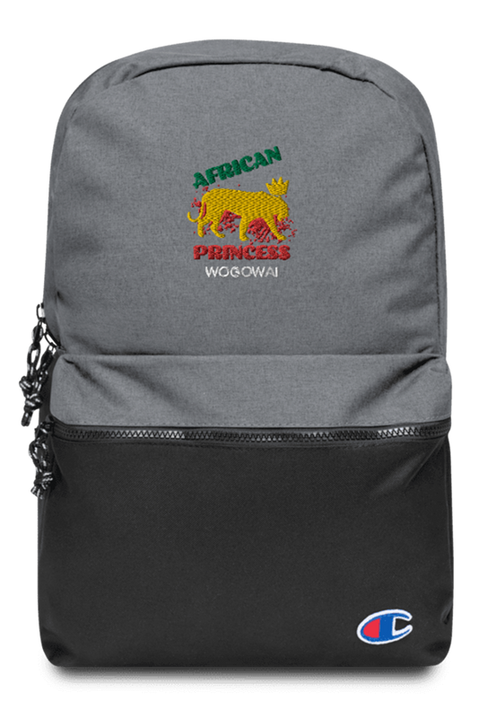 African Princess Embroidered Champion Backpack