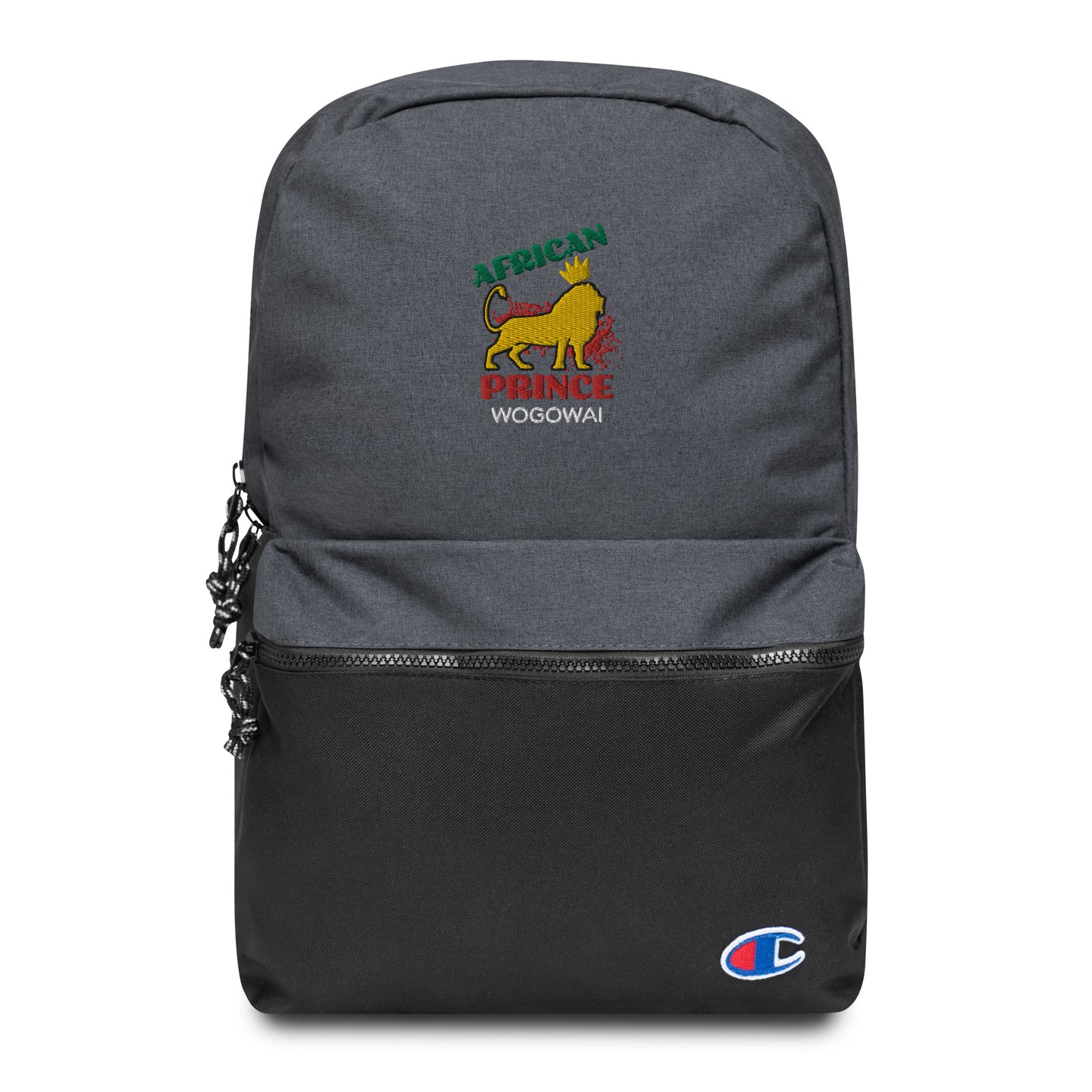 African Prince Embroidered Champion Backpack