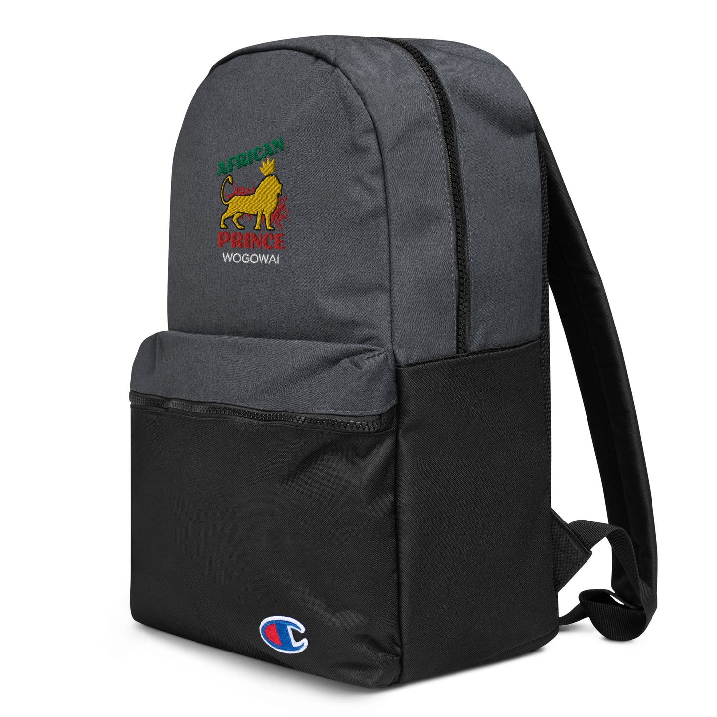 African Prince Embroidered Champion Backpack