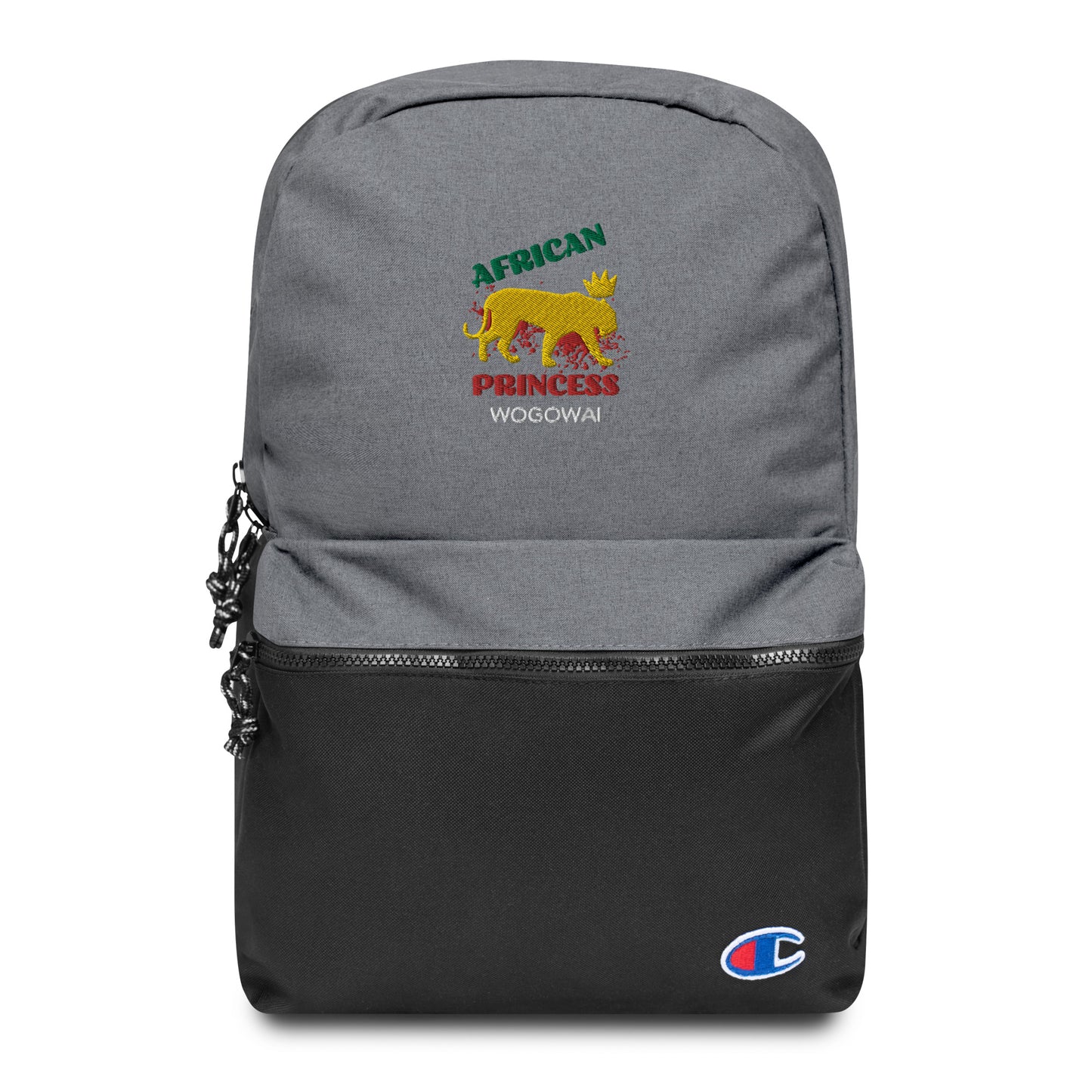 African Princess Embroidered Champion Backpack