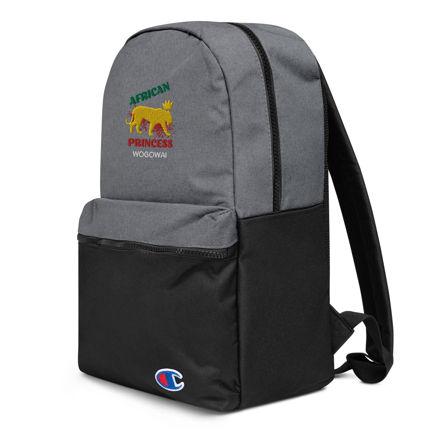 African Princess Embroidered Champion Backpack