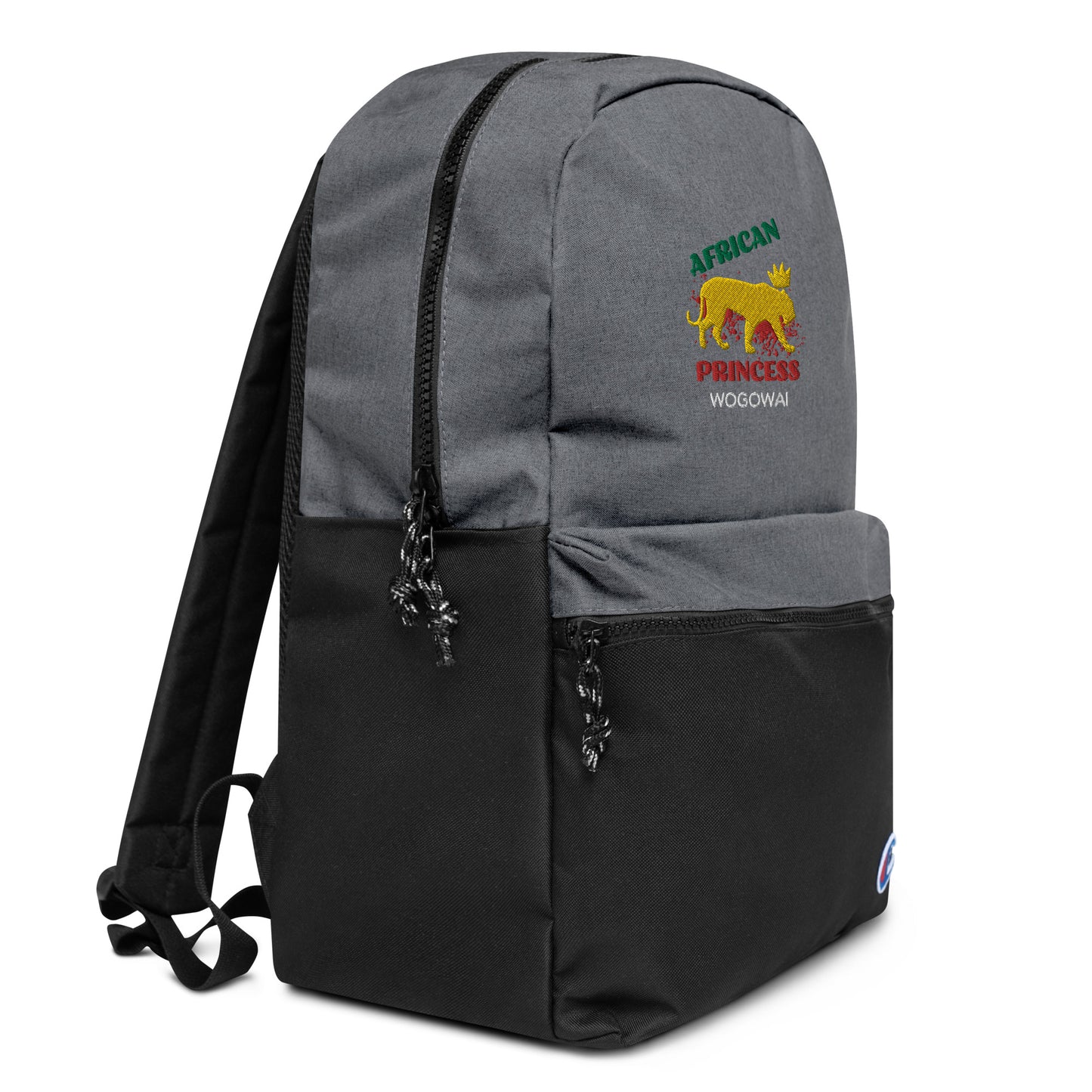 African Princess Embroidered Champion Backpack