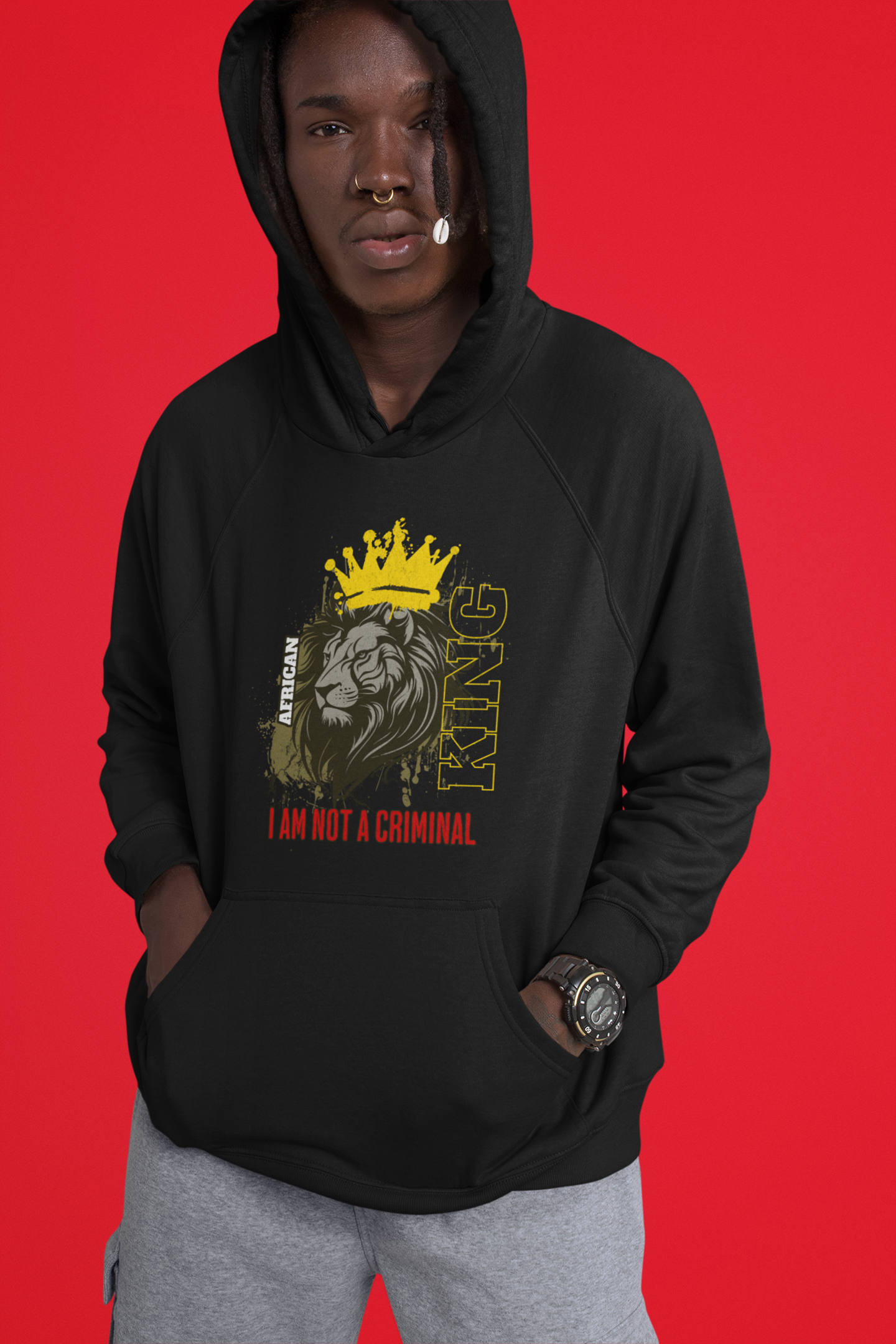 African King (Not A Criminal) Hoodie