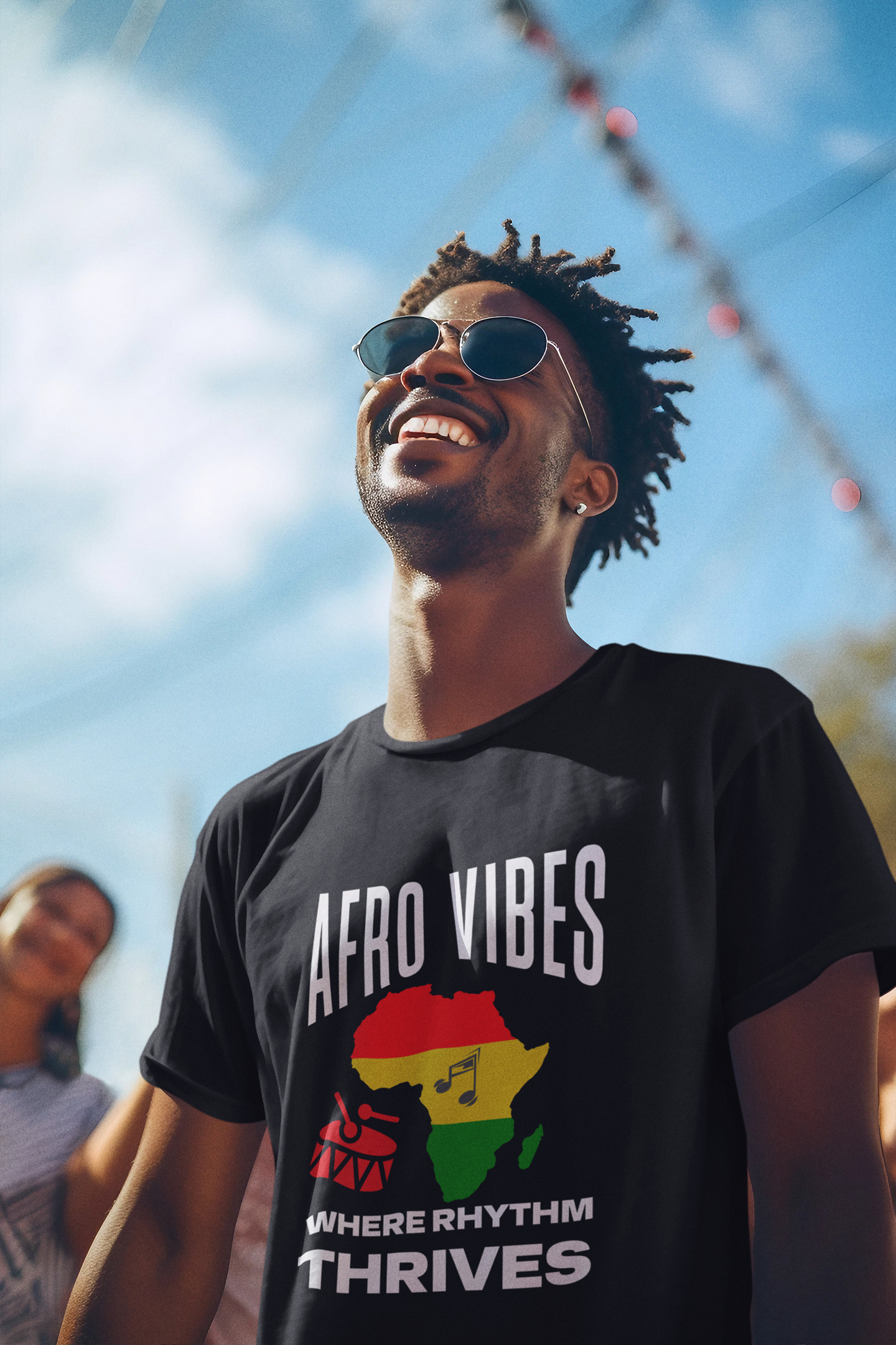 Afro Vibes Organic Cotton T-shirt