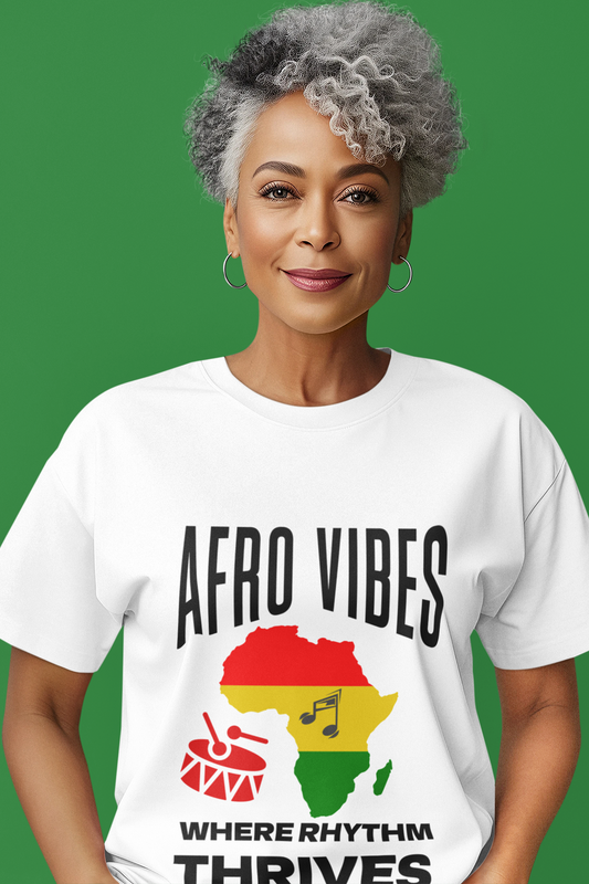 Afro Vibes Women's T-Shirt (White)