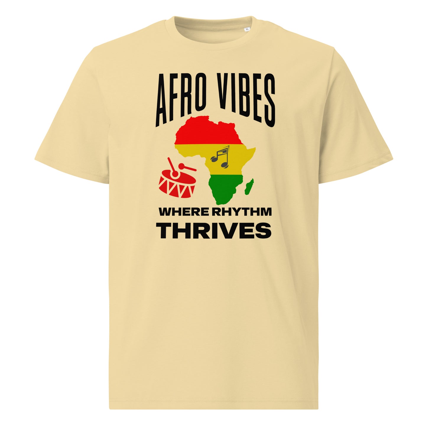 Afro Vibes Organic Cotton T-Shirt (Light Colors)