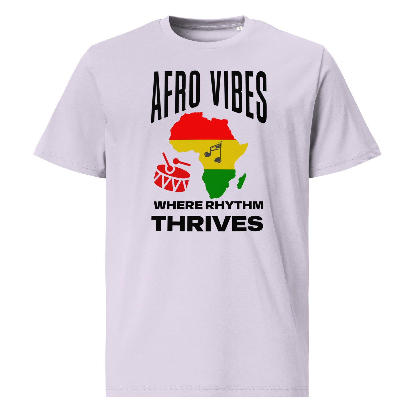 Afro Vibes Organic Cotton T-Shirt (Light Colors)