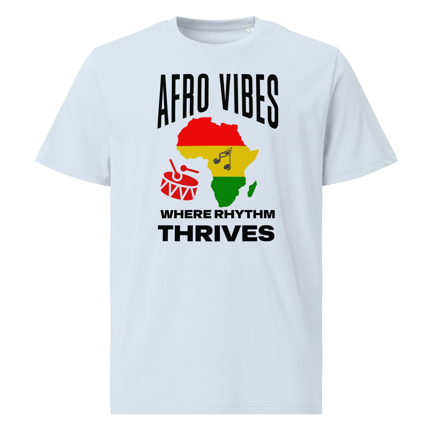 Afro Vibes Organic Cotton T-Shirt (Light Colors)