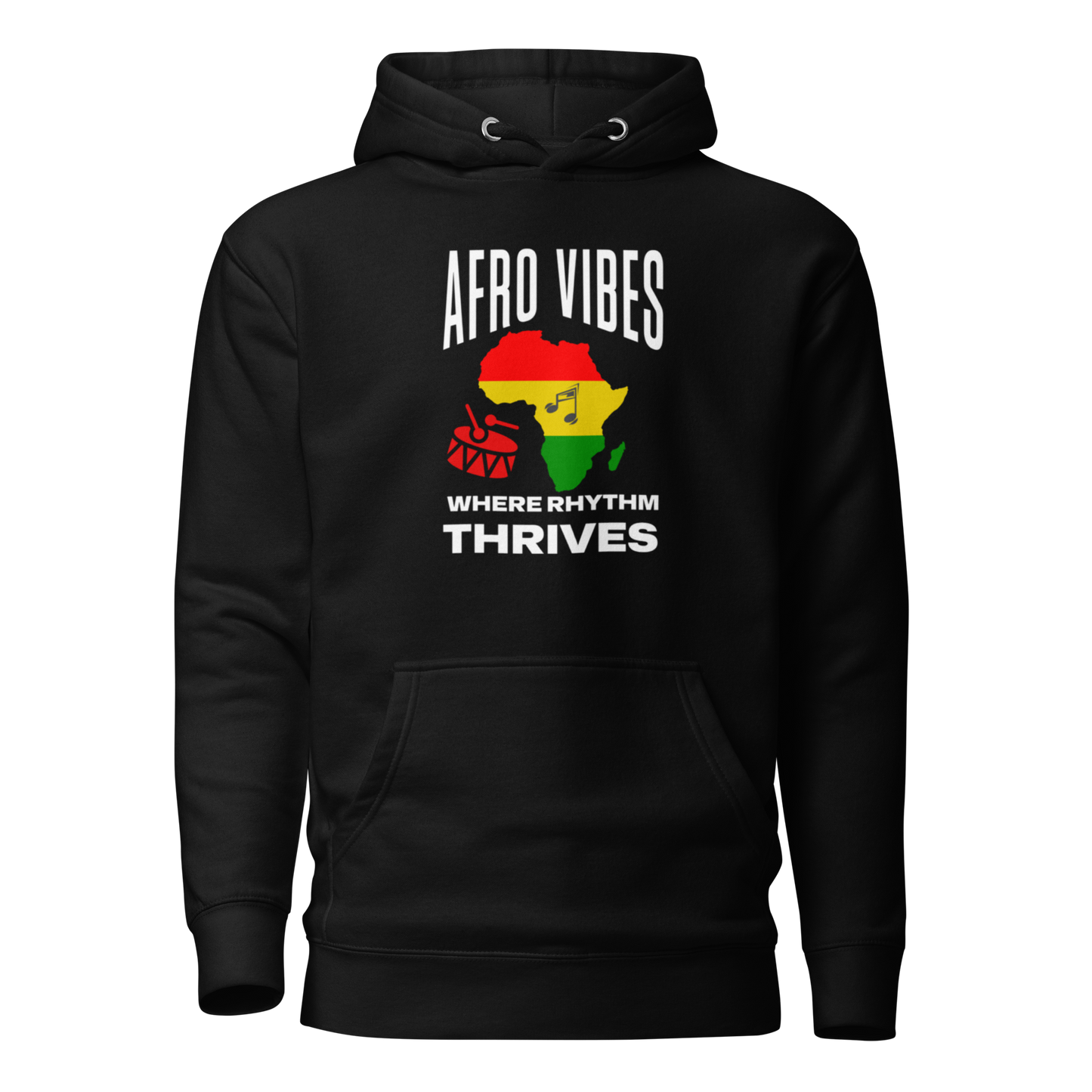 Afro Vibes Unisex Hoodie - Dark Colors