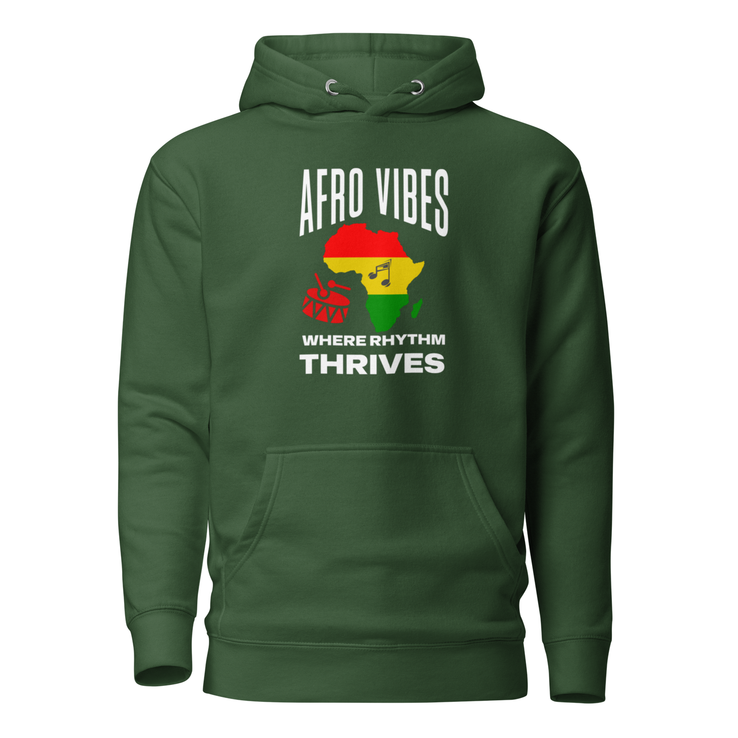 Afro Vibes Unisex Hoodie - Dark Colors