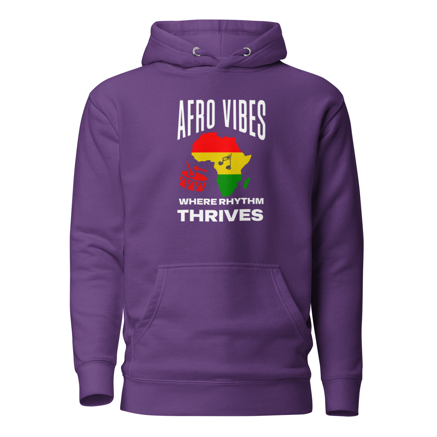 Afro Vibes Unisex Hoodie - Dark Colors