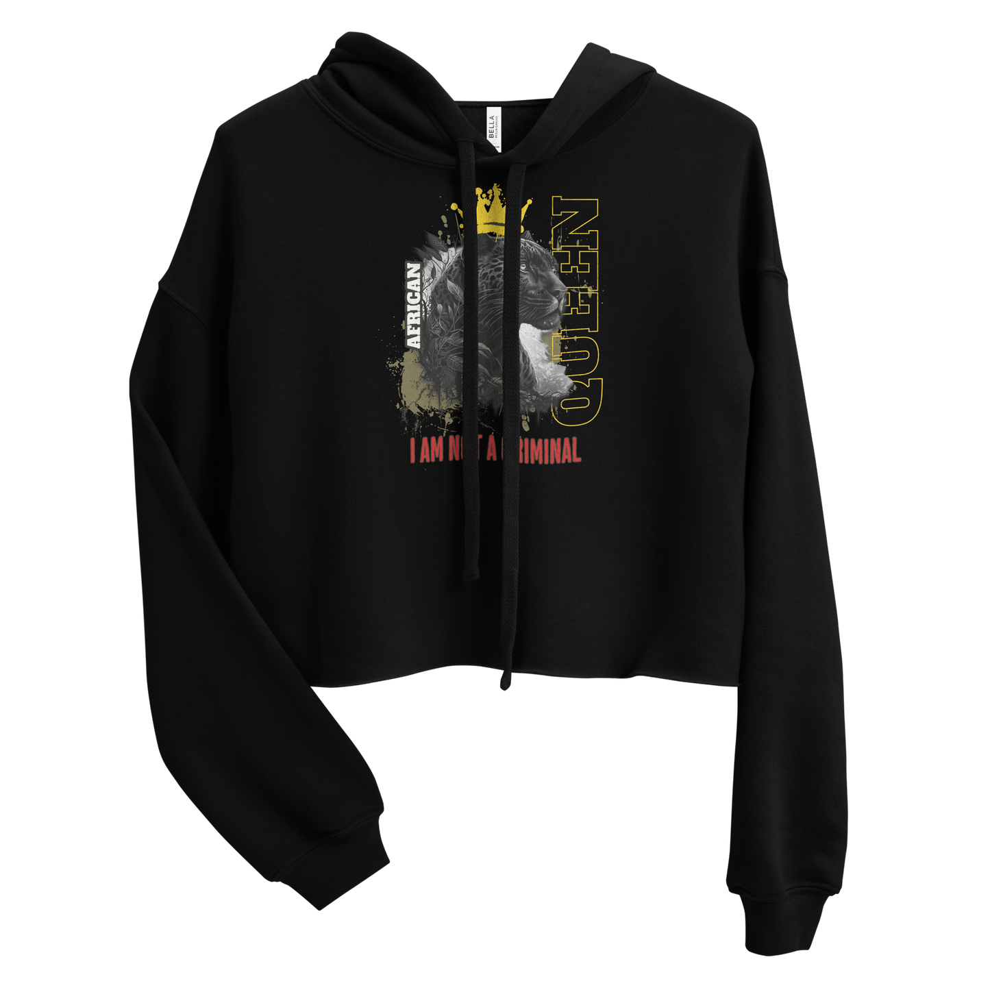 African Queen (Not A Criminal) Crop Hoodie