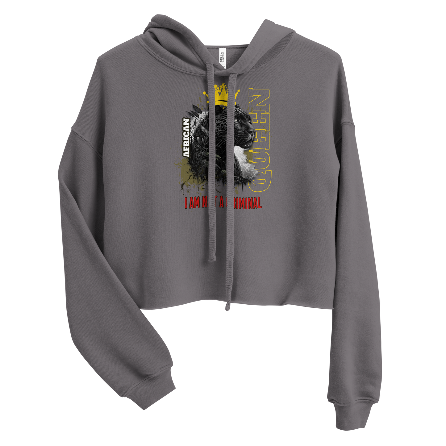 African Queen (Not A Criminal) Crop Hoodie